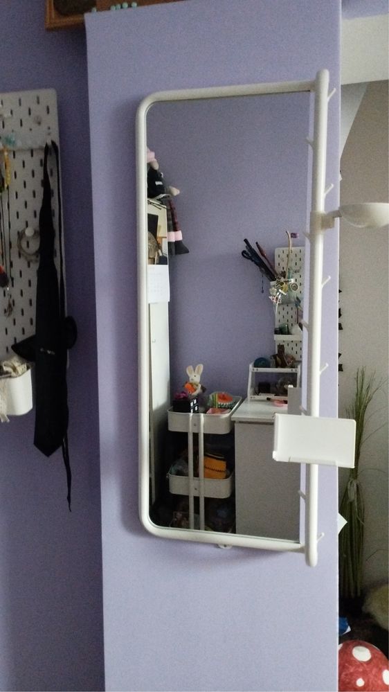 Lustro ikea biale metalowe