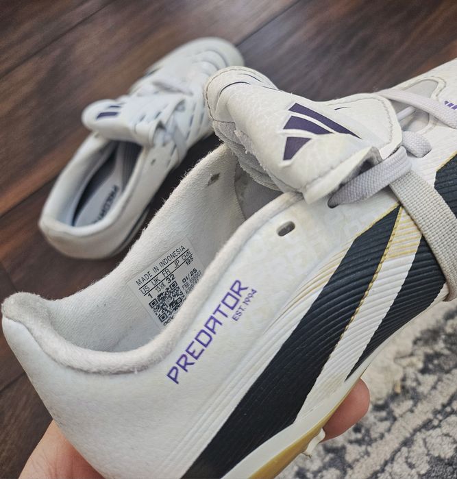 Korki adidas predator league biało-złote r.32, 19,5cm  wkładka