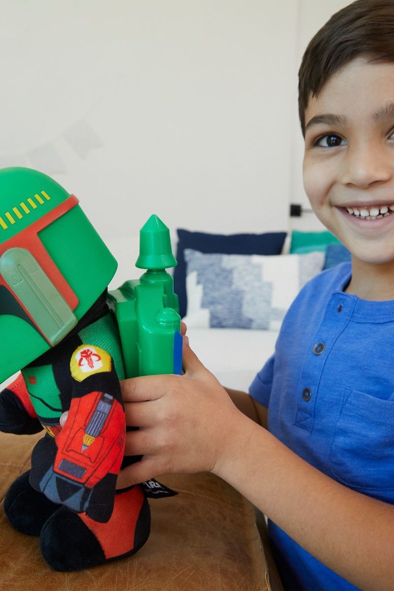 Peluche Boba Fett do star wars com sons e Lançador