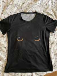 Koszulka T-shirt z nadrukiem kota
