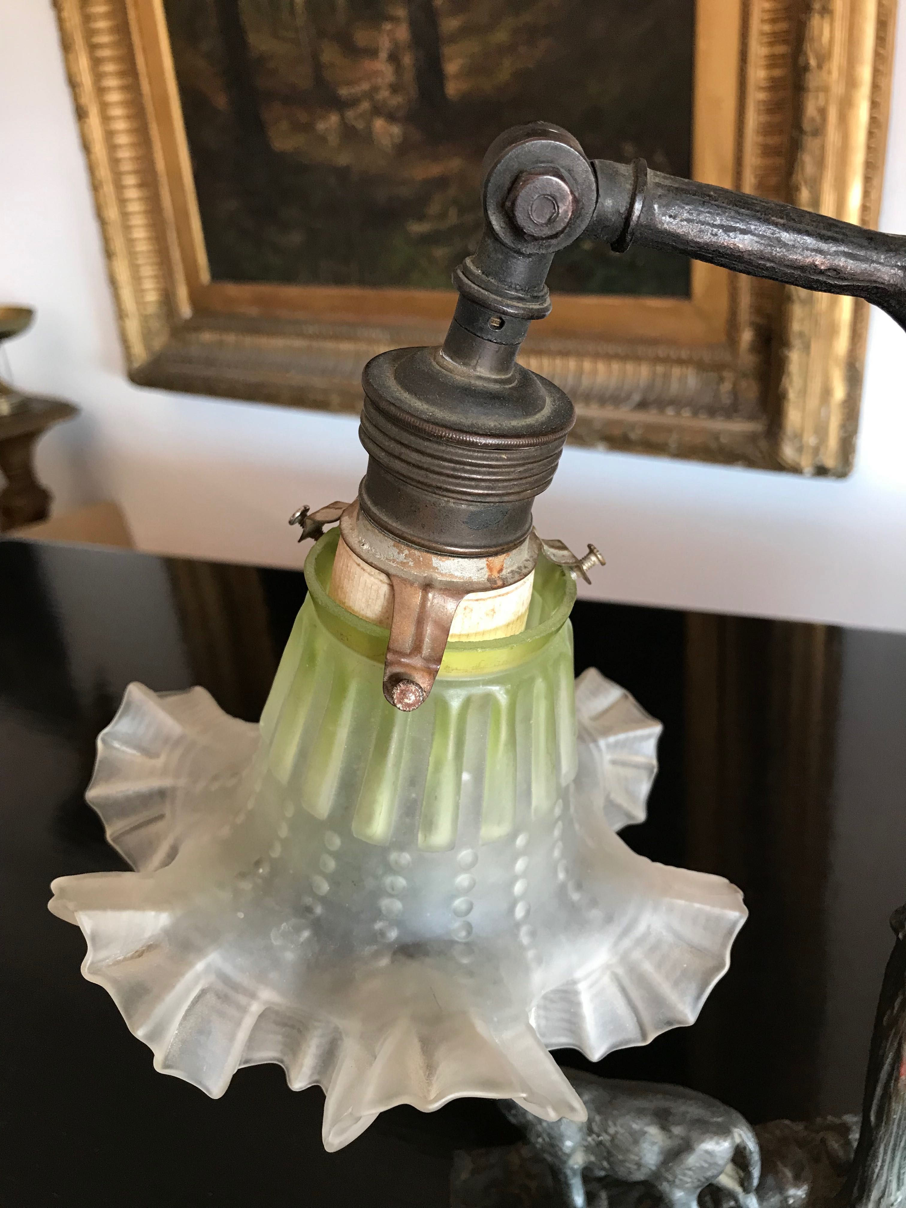 Старинная лампа Art Déco