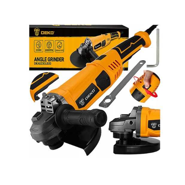 NOWA Szlifierka Kątowa Kątówka 2000 W 230 Mm Mocna Osłona Tarczy Deko