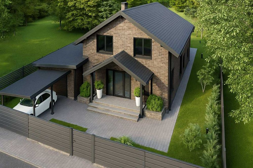 Просторий будинок 140 м² з гаражем біля лісу, 10 соток, Дмитрівка