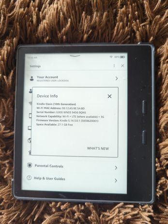 Amazon Kindle Oasis WIFI+LTE 32GB (10 gen)