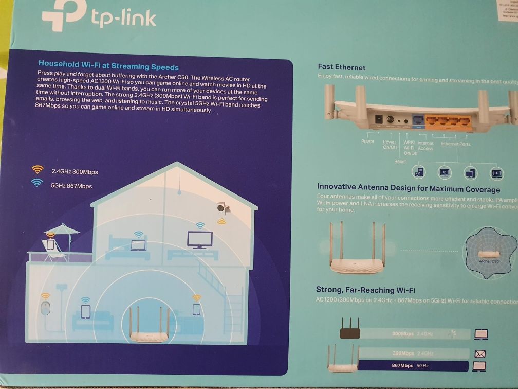 Router TP-Link Archer C50 DualBand