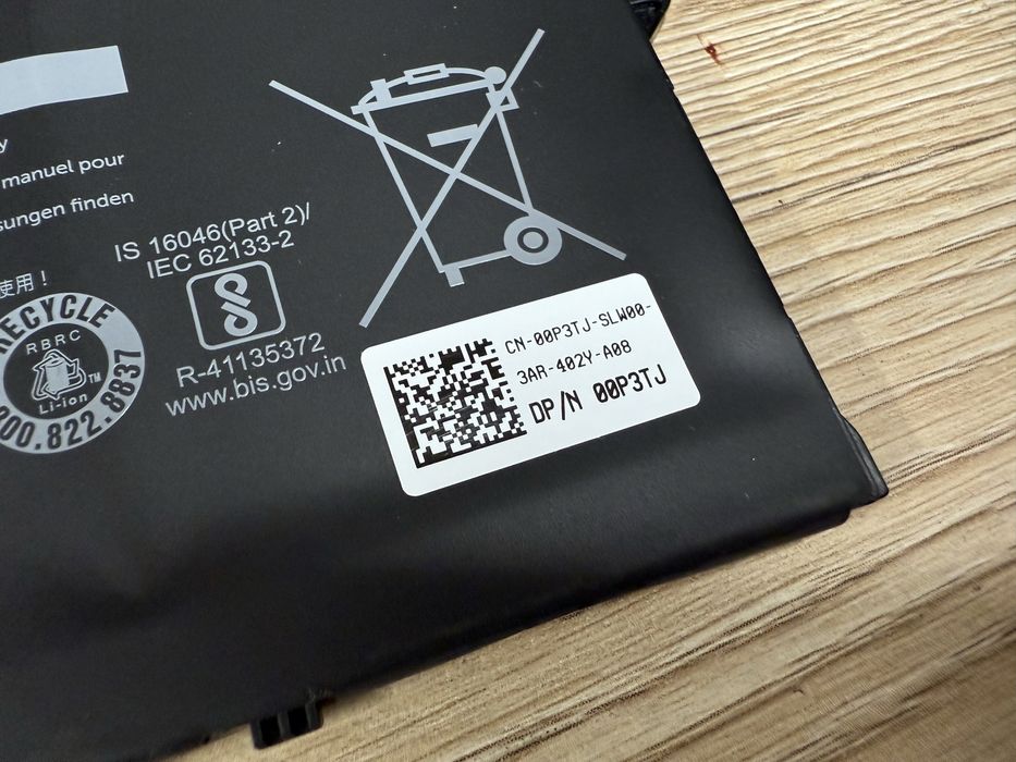 Нові АКБ,батарейка Dell GRT01 00P3TJ 0P3TJ R05P0 0R05P0 05RGW 9JRV0