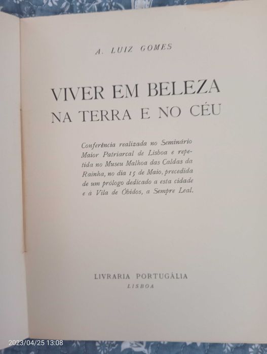 Viver em beleza na Terra e no Céu