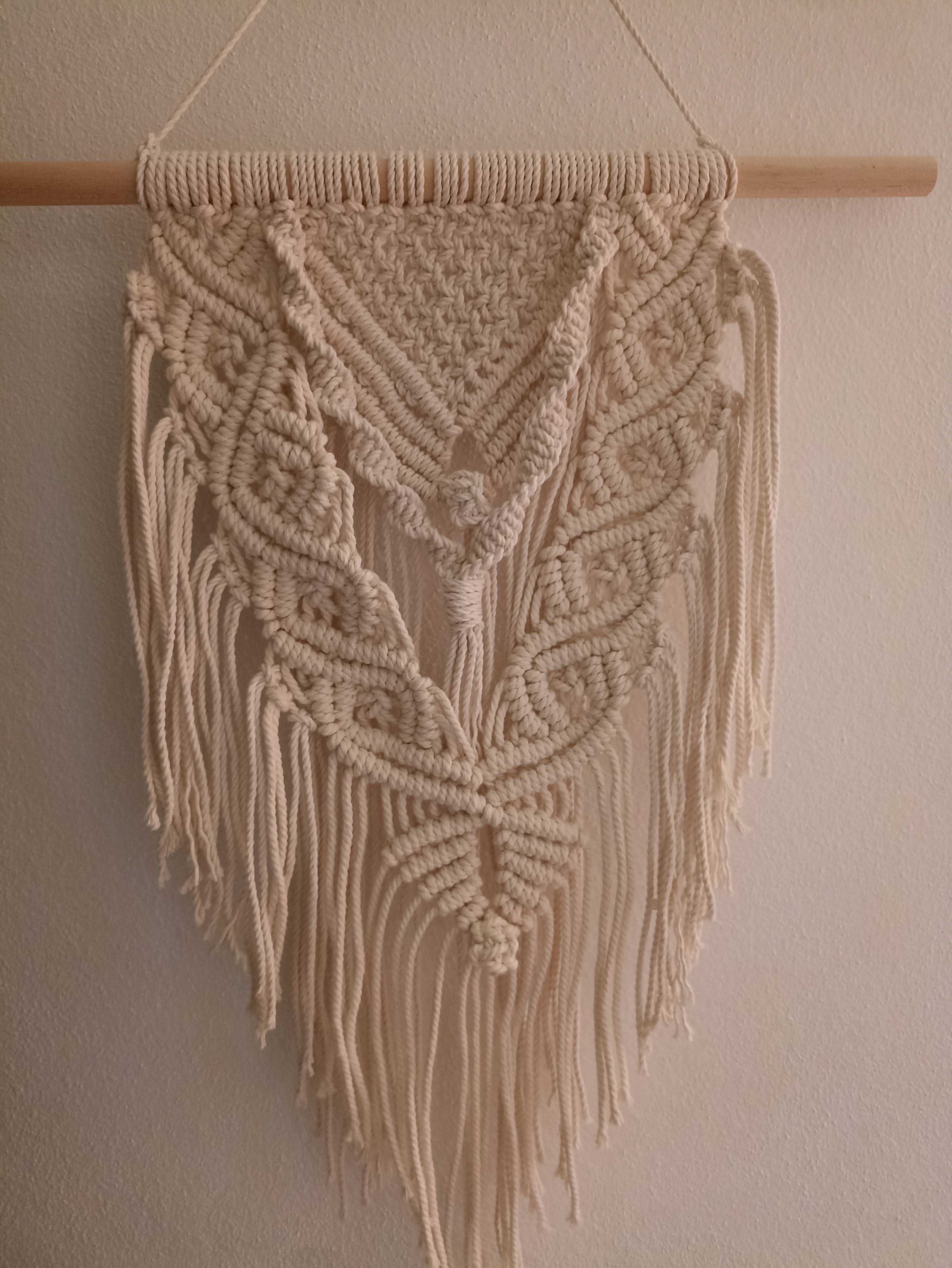 Painel macramé de pendurar
