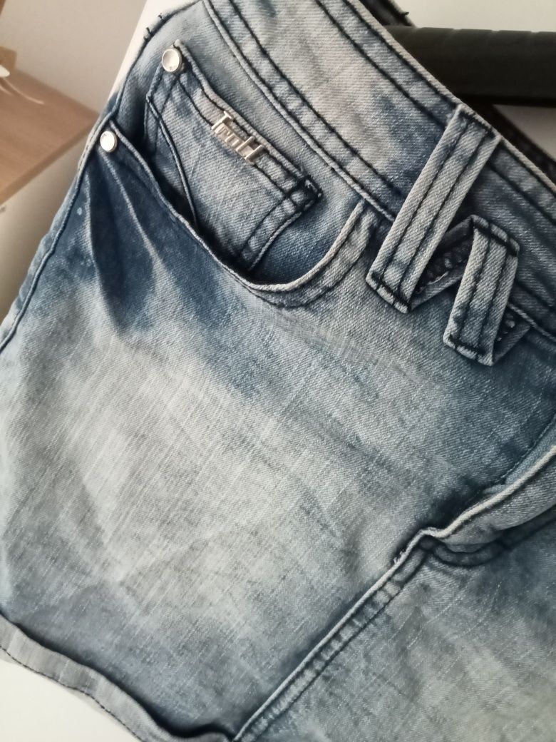 Spódnica damska mini jeansowa Troll S