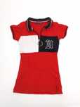 Sukienka czerwona dla dziewczynki Tommy Hilfiger rozm 92/98