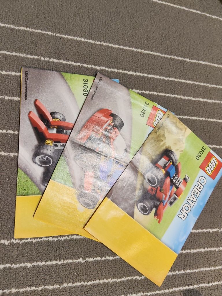 LEGO 31030 3w1 czerwony gokart