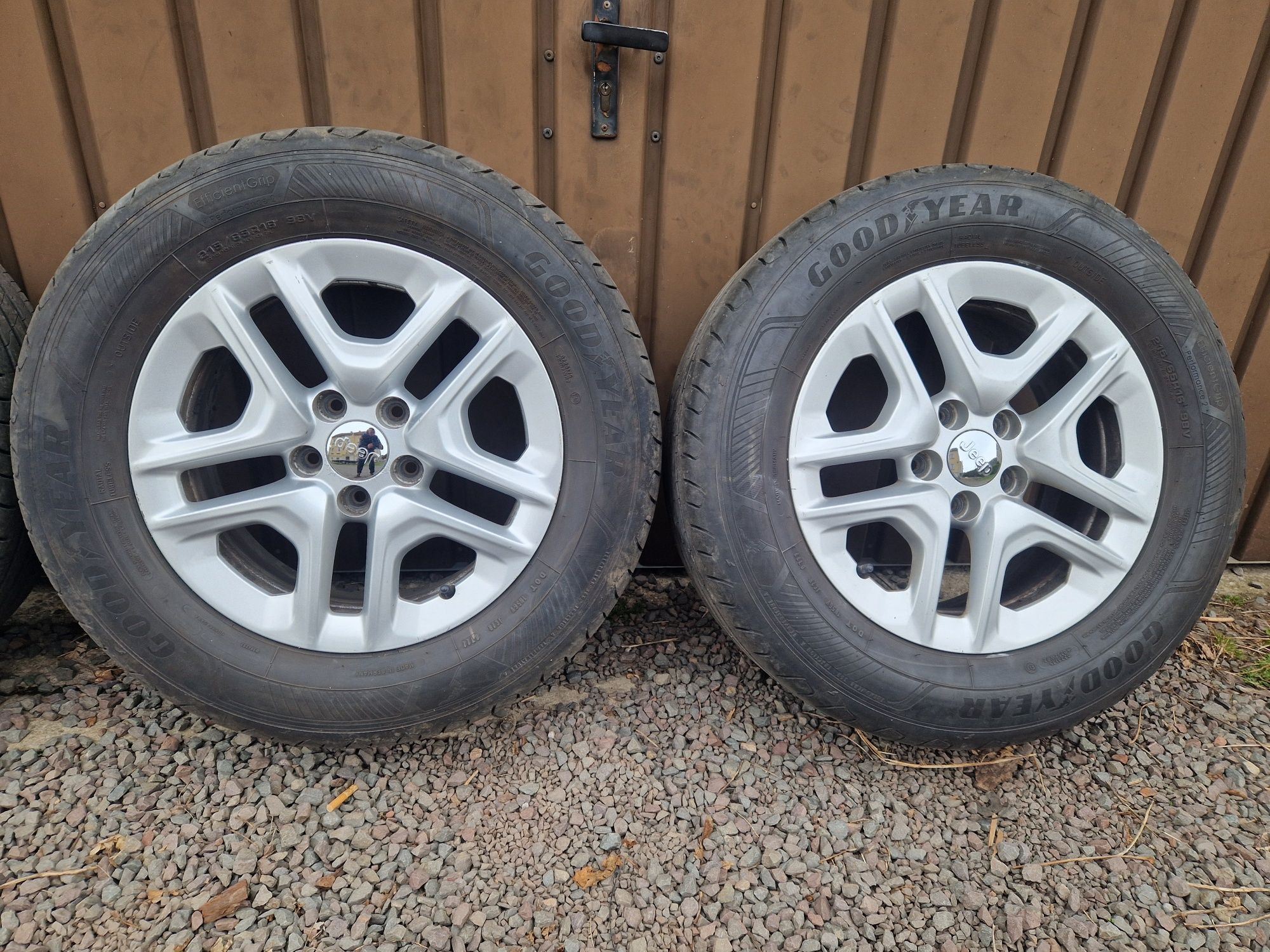 Oryginalne koła alufelgi 5x110 Jeep Compass II 215/65/16 Goodyear