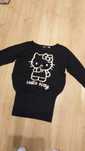 Bluzka 10 -11  tanika hello kitty czarna h&m
