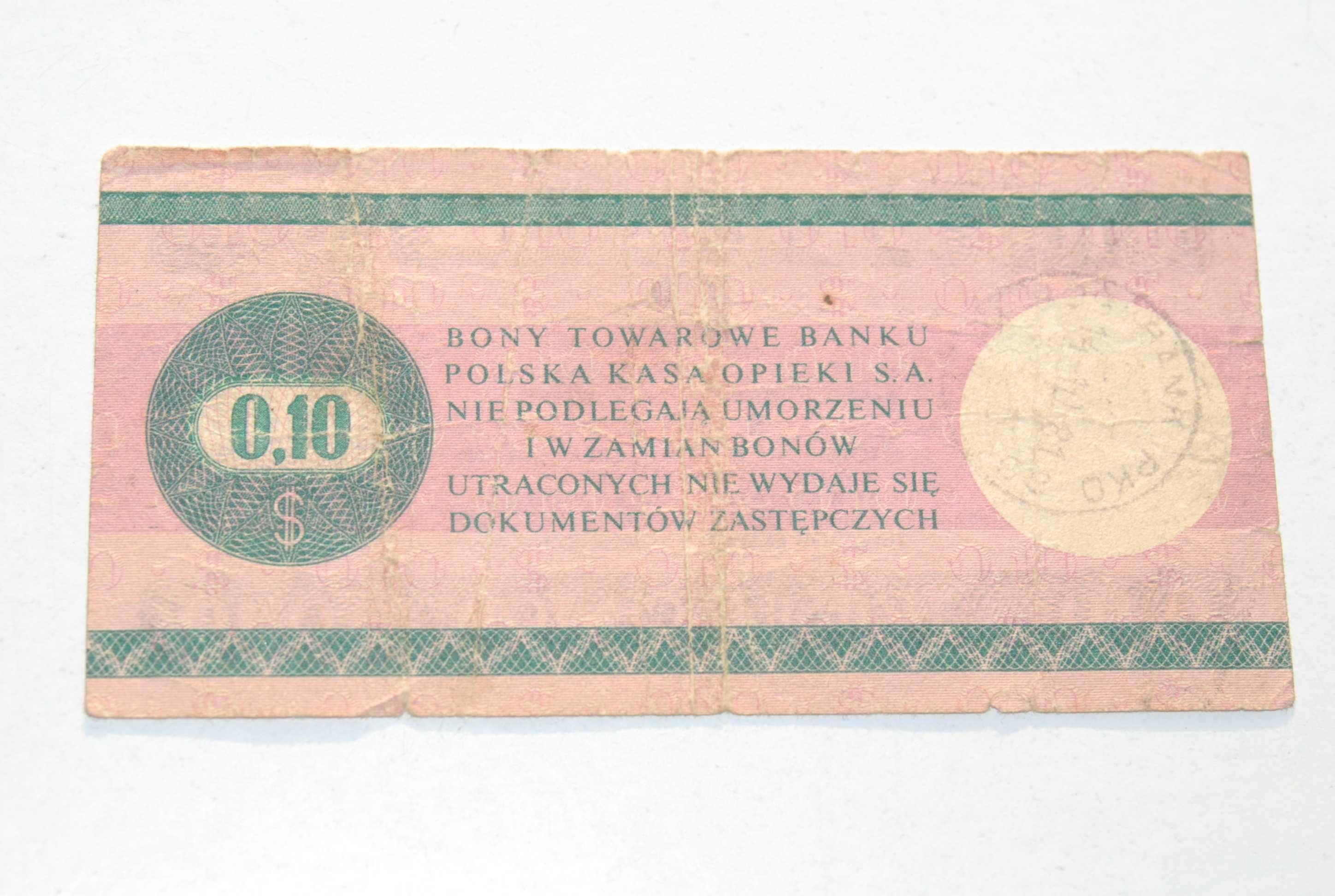 Stary Bon Towarowy Pko 0,10 Dolar Pewex 1979 antyk