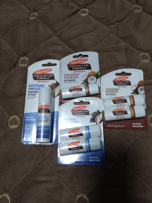 Органічні бальзами,Carmex, EOS, Palmer's,Blistex