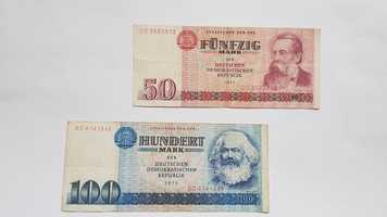 Banknoty 50 , 100 marek