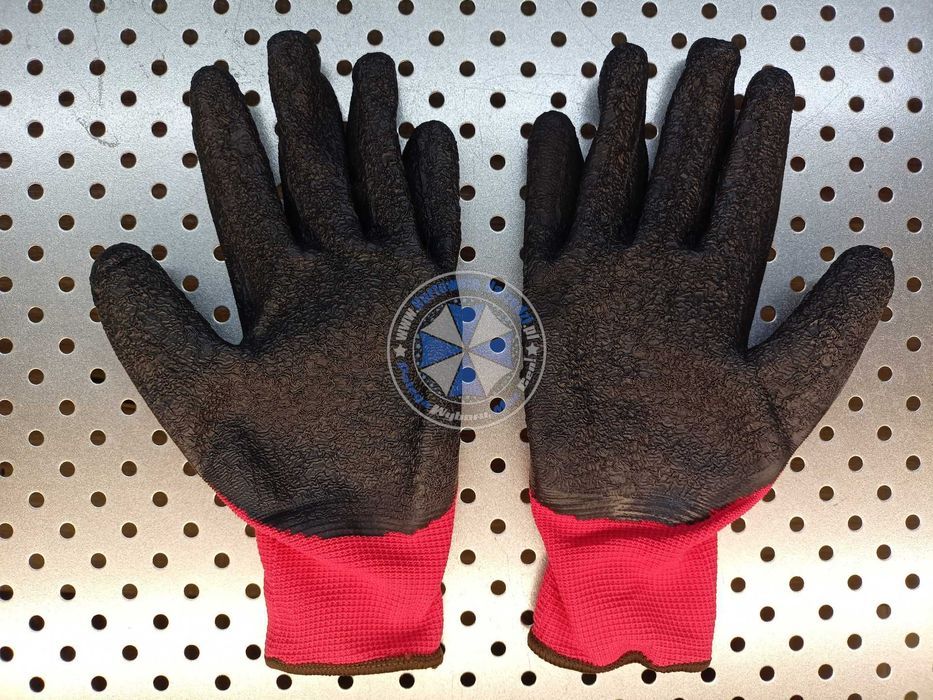 Rękawice ochronne r.9 latex czerwone lateks 1 para rękawice robocze 9