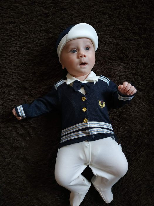 Костюм для малыша "Морячок" 0-3 месяца