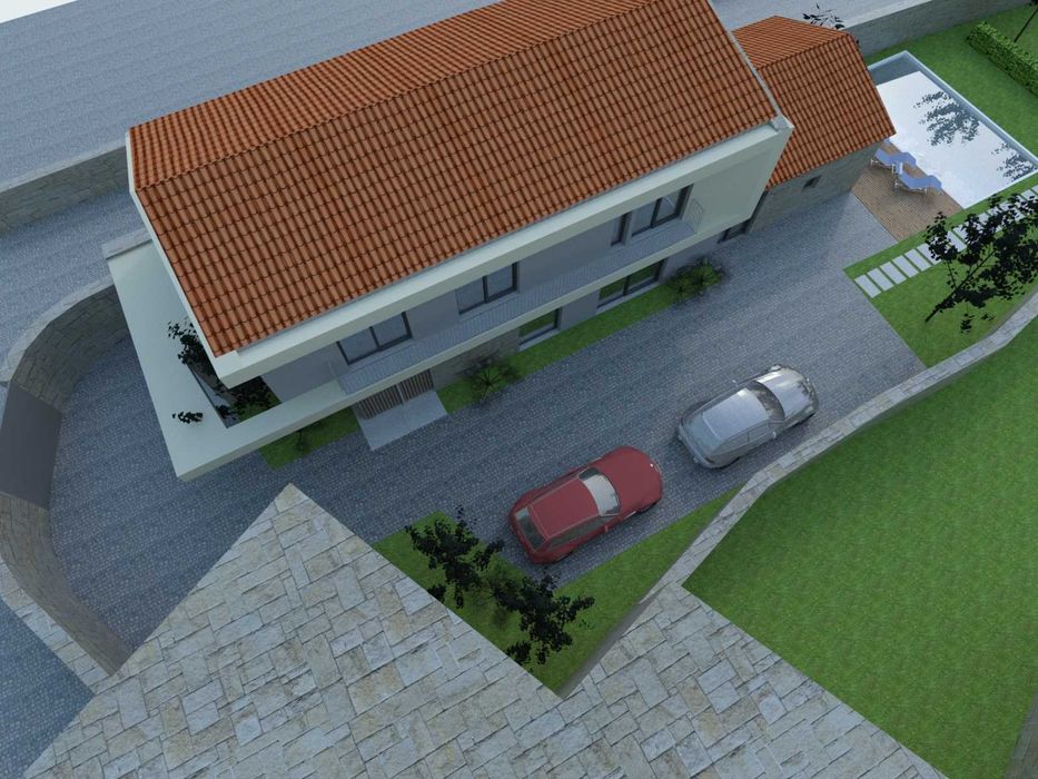 Moradia T3 com terreno em Couto Barcelos