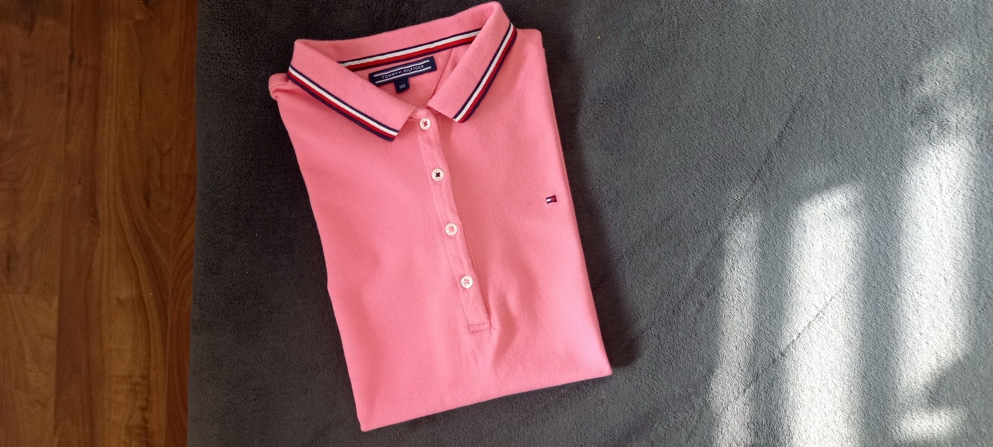 Tommy Hilfiger, bluzka koszulka polo na krótki rękaw, roz. 152cm