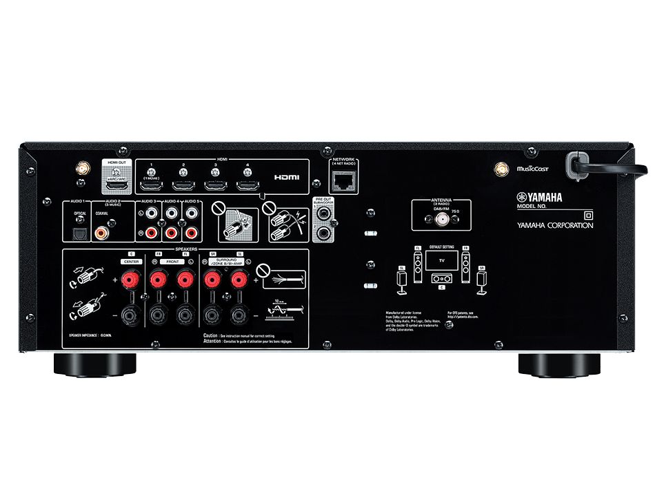 YAMAHA RX-V4A CZARNY Amplituner kina domowego