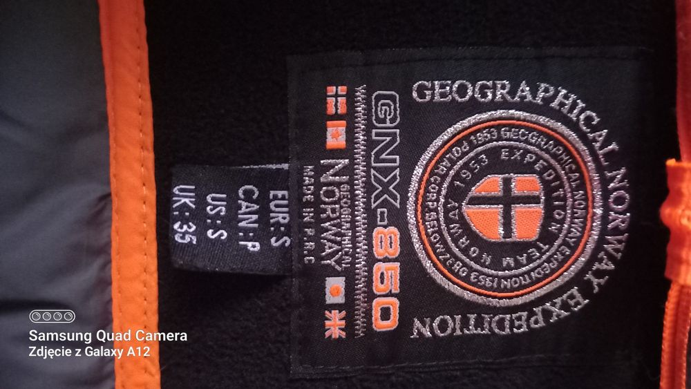 Kurtka Geographical Norway Expedition Baleine S-M Jak Nowa świetna