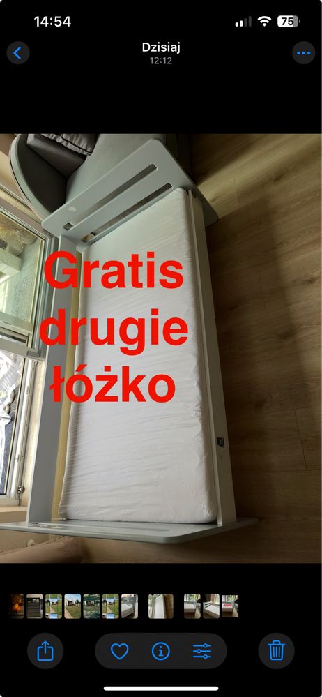 Łóżko dziecięce 80x160 cm + drugie łóżko gratis