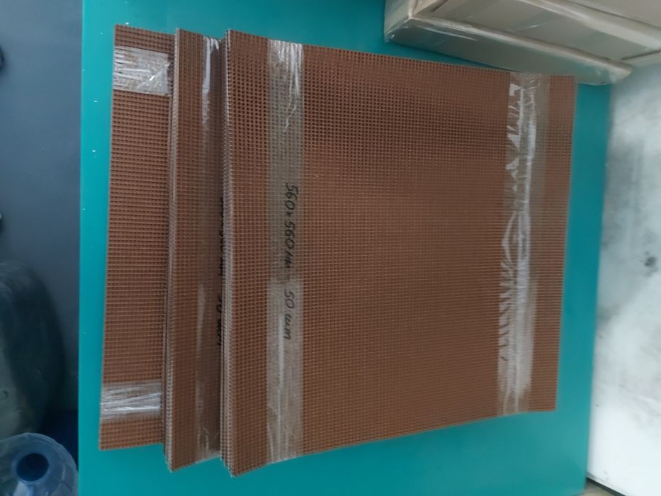 Тефлонова сітка 4х4мм 380х400мм 300х400мм 560х560мм 565х585мм 600х600м