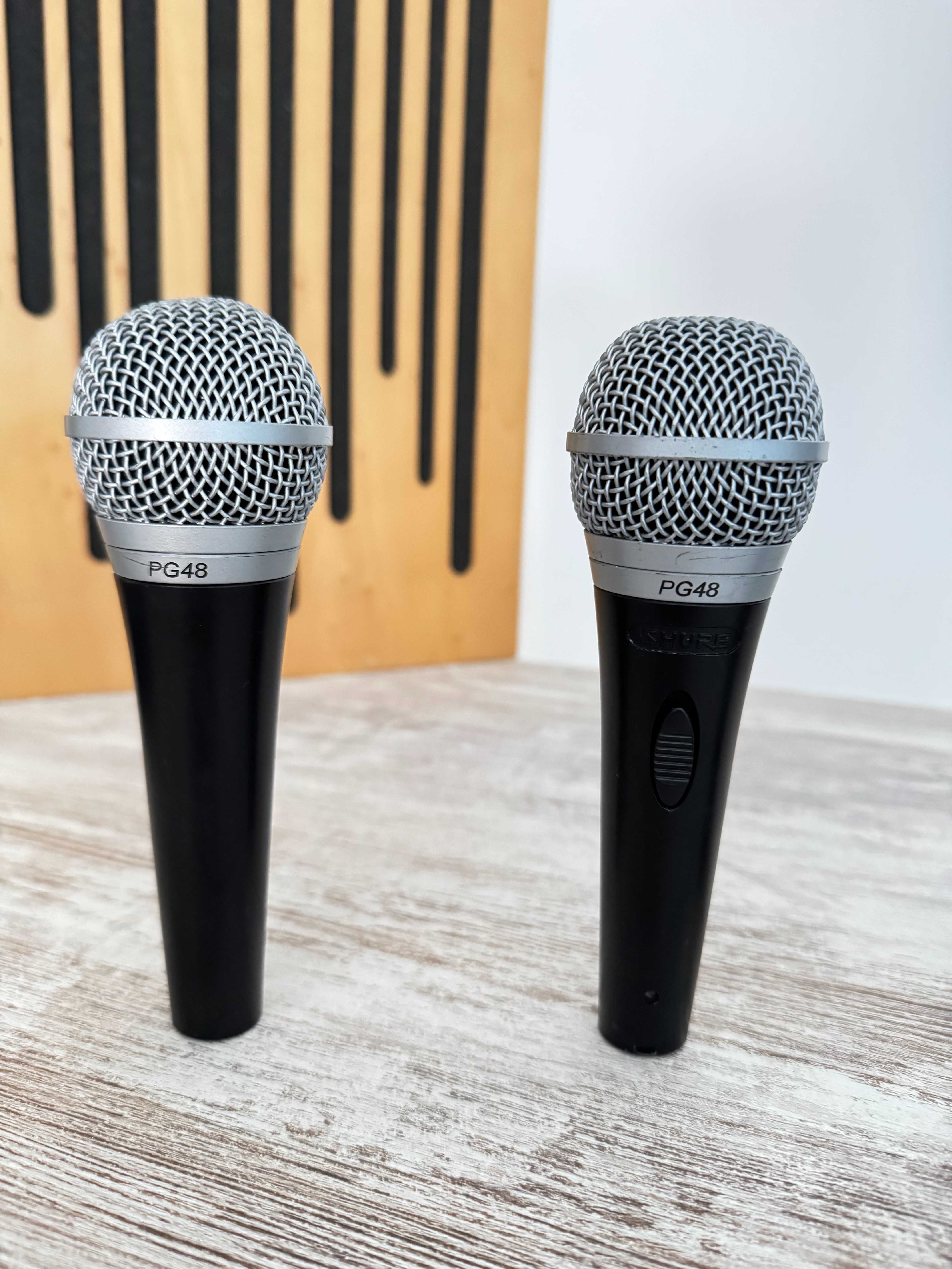 2 Shure PG48 – microfone dinâmico