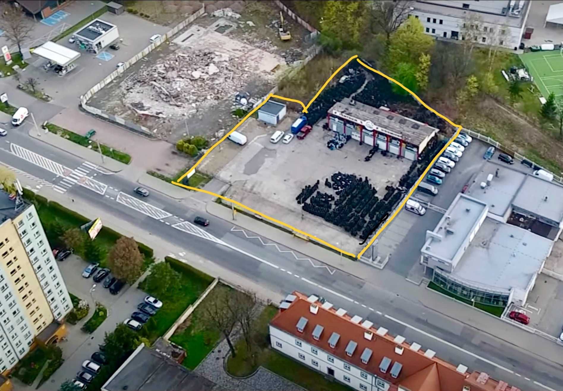 Wynajem budynek 400 m² plac 3500 m² Usługi, Handel, Magazyn w Nysie