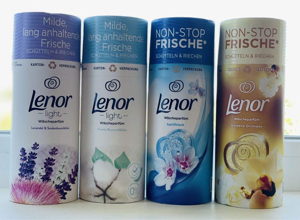 Гранули Lenor,Гель Enzo;Серветки для прання;Шприц для туалету