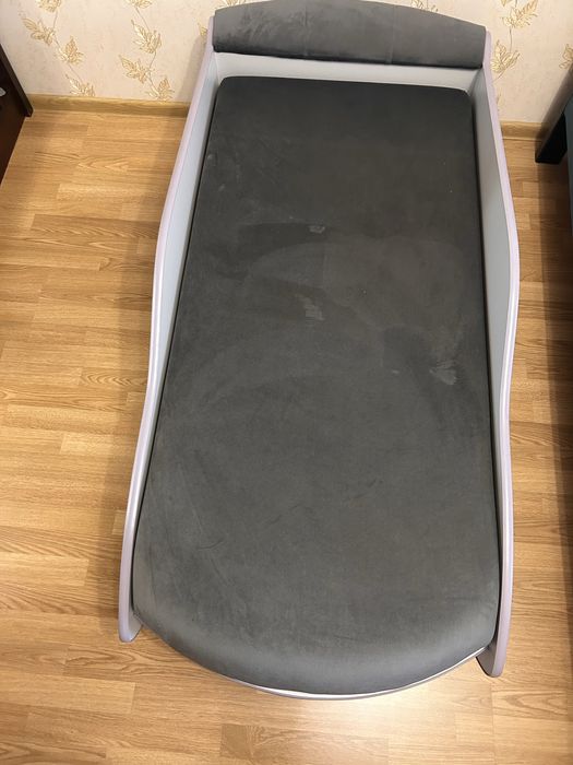 Дитяче ліжко машина БМВ Білий з матрацом