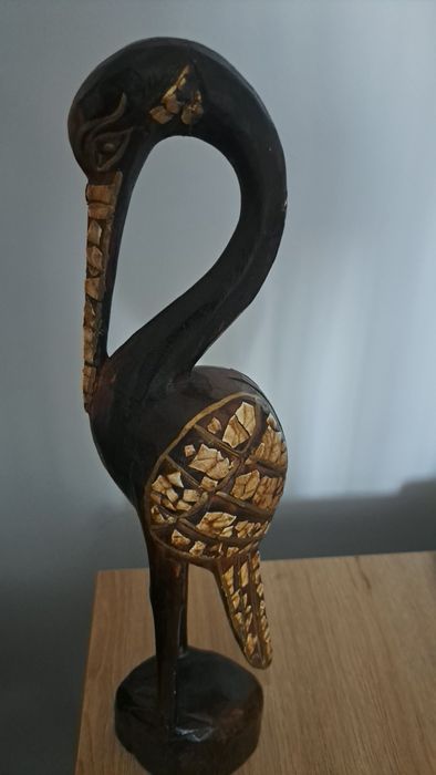 Pelikan indyjsku drewniany  wys 40cm