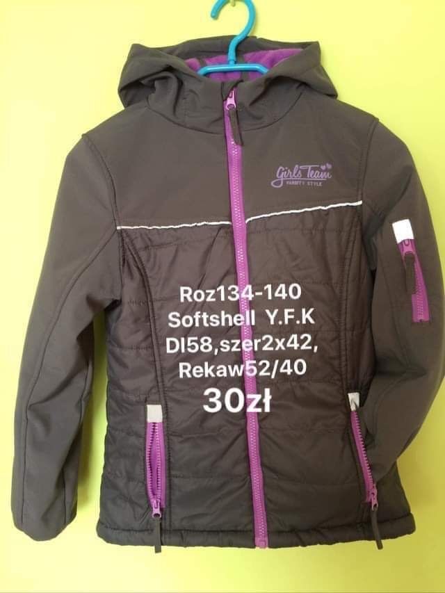 Roz134-140 Softshell  Y.F.K Dl58,szer2x42, Rekaw52/40