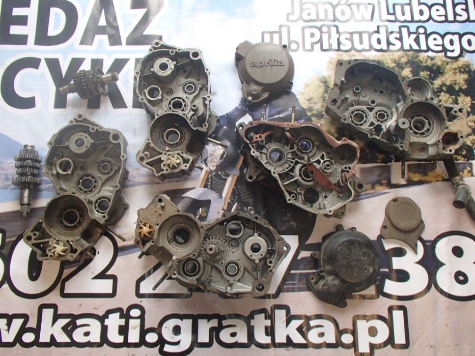 aprilia rotax 123 głowica skrzynia kosz