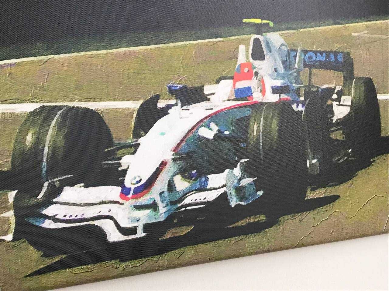 Obraz na ścianę 100x70 cm Robert Kubica Kanada - zwycięstwo Polaka F1