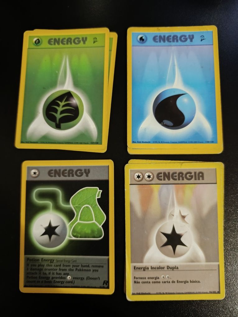 Pokémon TCG Cartas Energy Energias