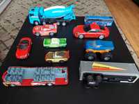 Pojazdy betoniarka auta przyczepa autobus zabawki