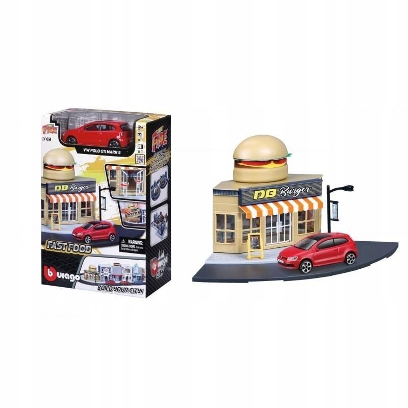 Street Fire Bburago City Fast Food 1:43 Bburago