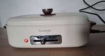 MULTIGRILL elektryczny Kuvings ceramic kremowy + 2 płyty ceramiczne