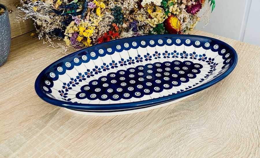 Ceramika Bolesławiec. Talerz – półmisek 28 cm 166A (224)