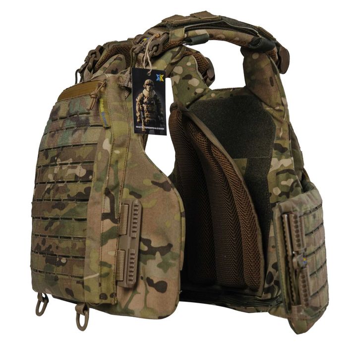 Преміум плитоноска Warmor Gen.6 МУЛЬТИКАМ. Cordura 1000d - якість!
