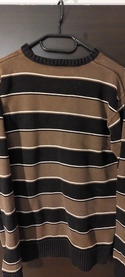 Sweter bawełna 100% na jesień i zime brązowy