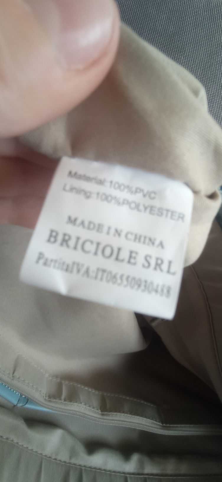 Torba duża shopper marki Briciole błękitna A4