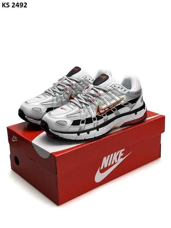 Кросівки Nike P-6000 White Red. Арт: KS 2492