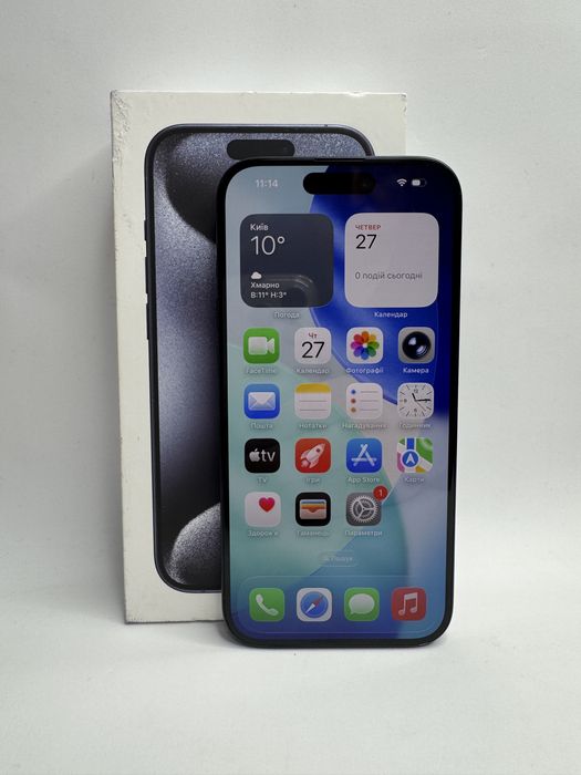 Apple iPhone 15 Pro, Blue Titanium, 256GВ Original,Neverlock