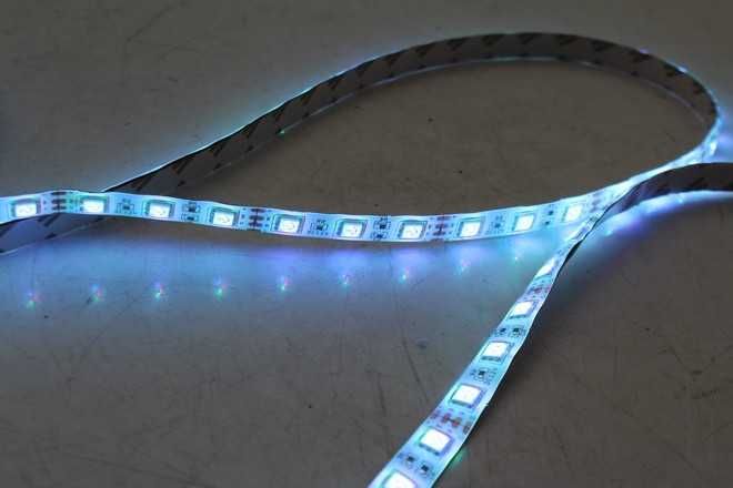 TAŚMA LED 5050 kolorowa WODOODPORNA RGB 5M + PILOT solidna polecam jak