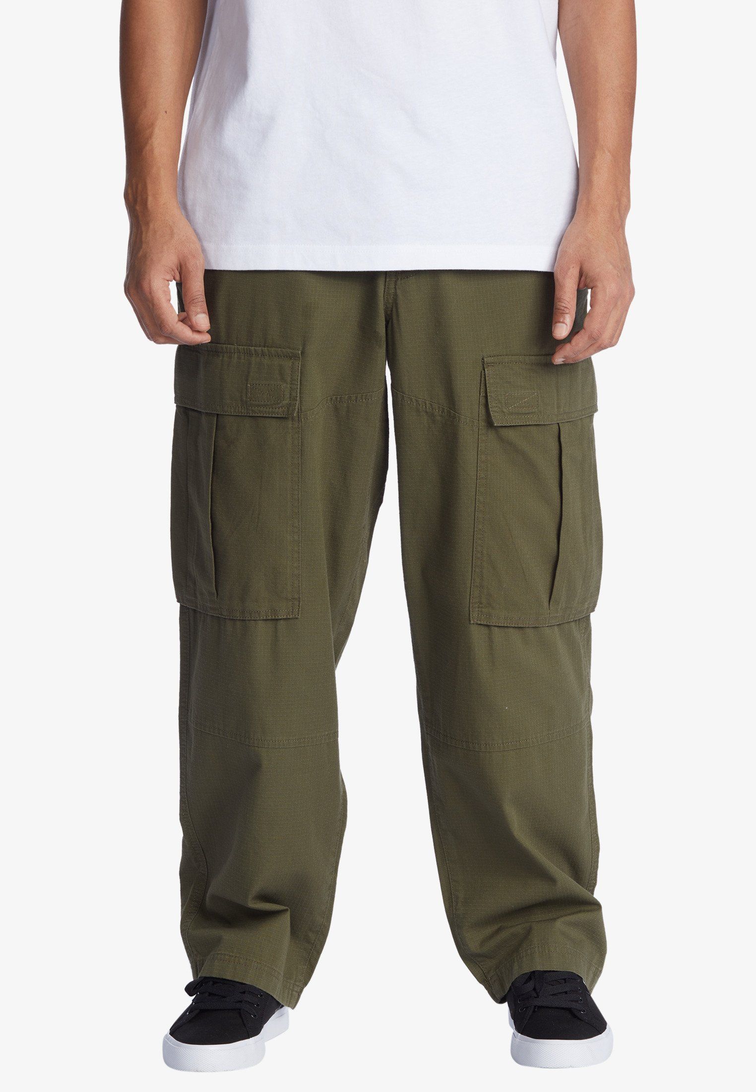 Spodnie bojówki w kolorze khaki DC XL