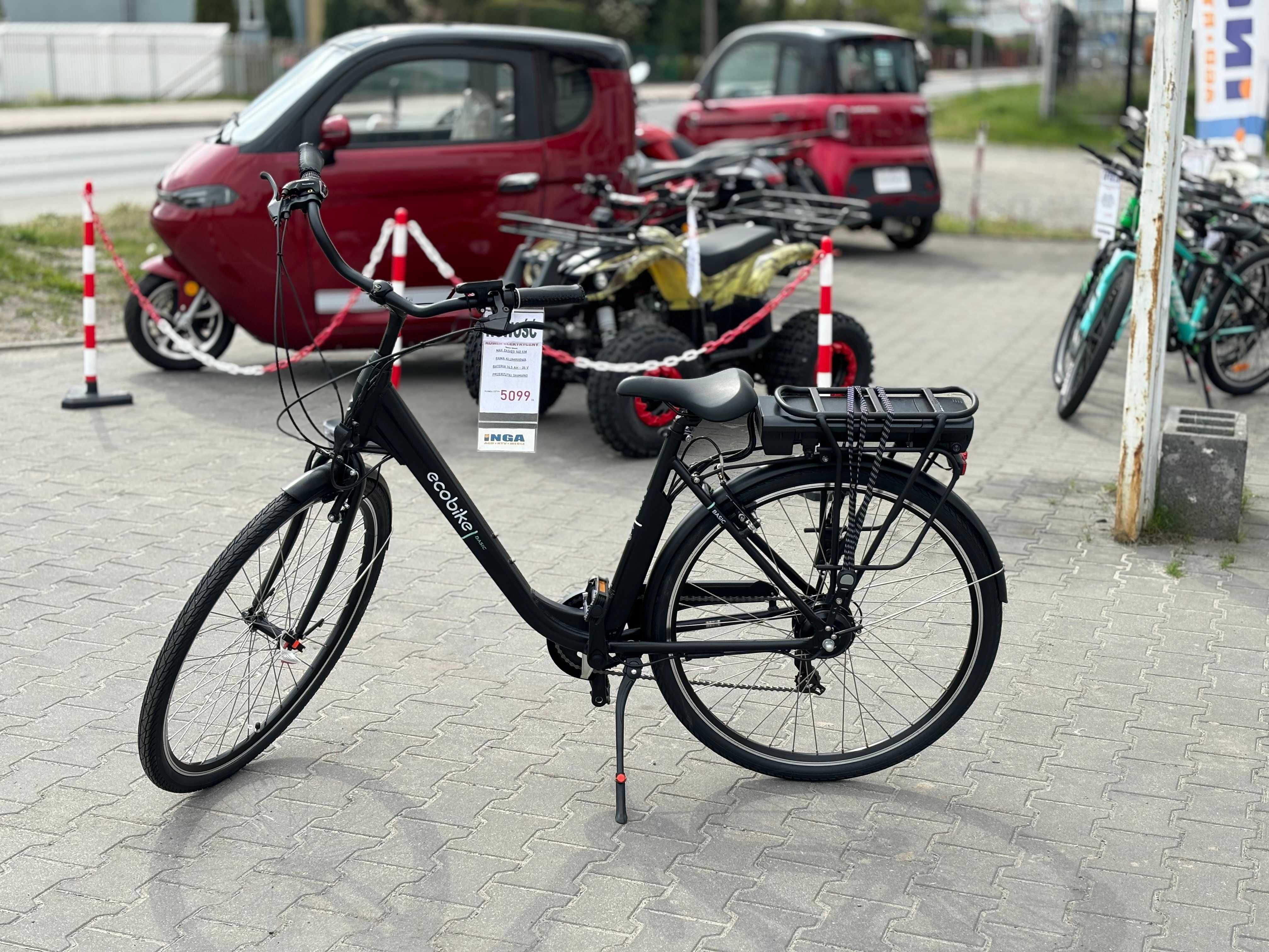 Rower elektryczny Ecobike Basic Black - nowy/supercena