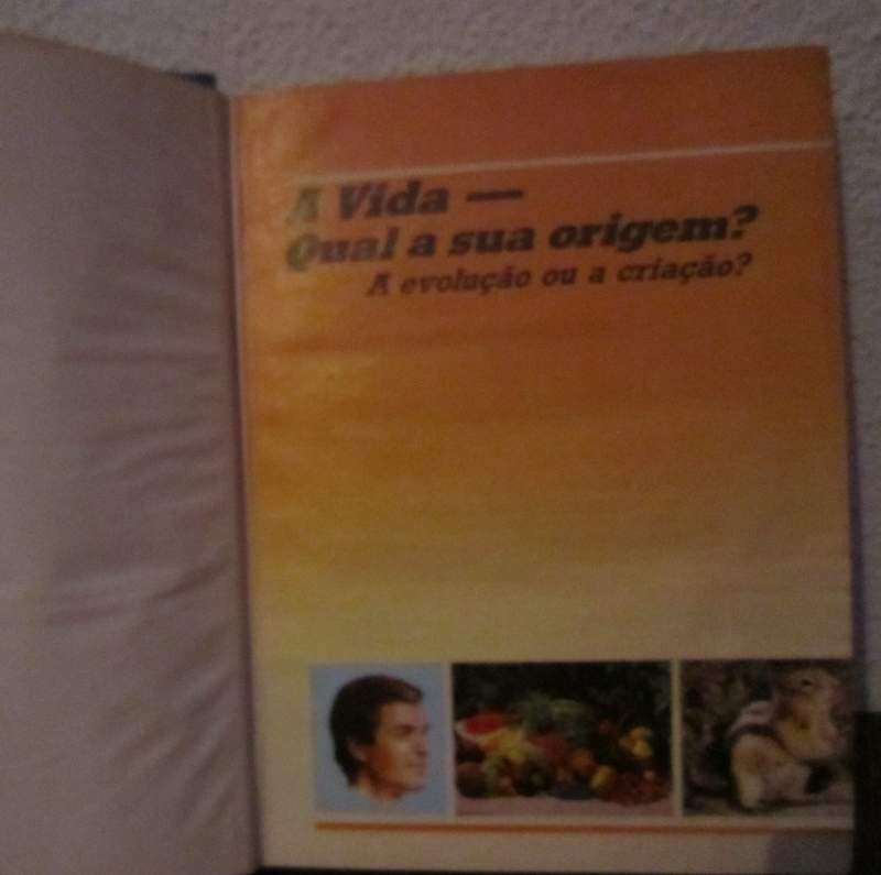 Livro 'A Vida - Qual a sua origem? A evolução ou a criação? '